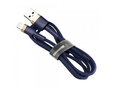 Baseus Cafule Lightning to USB 2.0 Cable, 2m with Nylon Weave - Blue