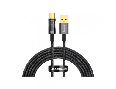 Baseus Explorer Cable USB-A to USB-C 100W with Nylon Weaving 2m, Black