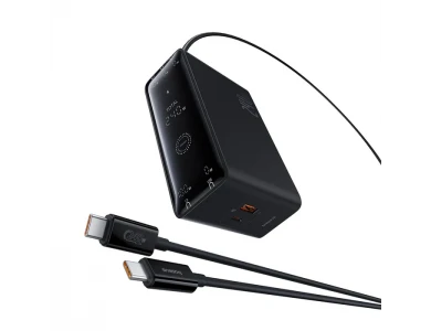 Baseus Φορτιστής 240W GaN3 Pro, με Υποστήριξη PD3.1 / QC4.0 / AFC & FCP, με 3 Θύρες USB-C & Θύρα USB-A, Black