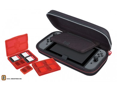 Bigben Official Licensed Game Traveler Deluxe Travel Case, Nintendo Switch θήκη μεταφοράς για συσκευή, παρελκόμενα & Games, Mesh