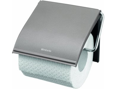 Brabantia ReNew Toilet Roll Holder, Χαρτοθήκη Επιτοίχια για Χαρτί Υγείας, Platinum