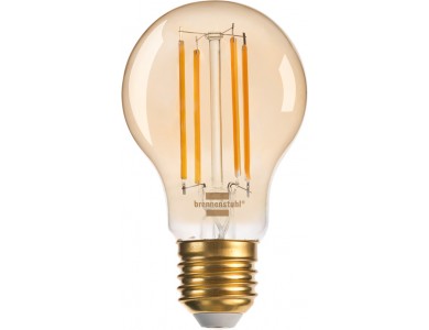 Brennenstuhl Connect Filament Smart Bulb, LED WiFi, Vintage Style, 470lm Dimmable, 2200K, E27 (No Hub)