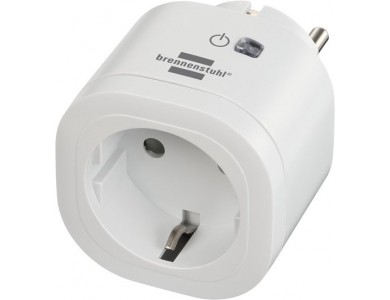 Brennenstuhl Connect Wi-Fi Smart Plug, compatible with Alexa, Google Home, 3000W (No Hub needed)