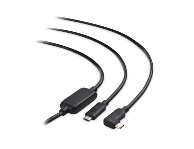 Cable Matters Καλώδιο 7,5μ. Γωνιακό 90° USB-C σε USB-C 3.1 Gen1, 5Gbps, Μαύρο
