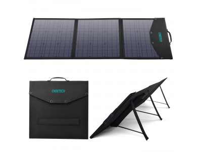 Choetech SC008-V2 120W Foldable Solar Charger 1 * USB-A & 1 * Type-C PD 60W & 1 Θύρα 18V DC με 10-in-1 Adapter Ηλιακός Φορτιστής