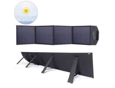 Choetech SC009-V2 100W Foldable Solar Charger 2 * USB-A & 1 * Type-C PD 45W & 1 * 18V DC port, with 10-in-1 Adapter