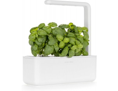 Click and Grow The Smart Garden 3, Έξυπνη Ζαρντινιέρα με 3 Pods Βασιλικού, White