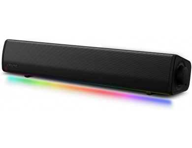 Creative Sound Blaster GS3 Ασύρματα Bluetooth 5.4 Ηχεία Υπολογιστή 2.0, 24W, με Aux, USB & RGB Φωτισμό, Μαύρο