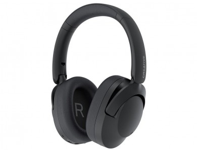 Creative ZEN Hybrid 2 Foldable Headset, Ασύρματα Ακουστικά Bluetooth Over Ear,Hybrid ANC & Διάρκεια Μπαταρίας έως 67 Ώρες, Black