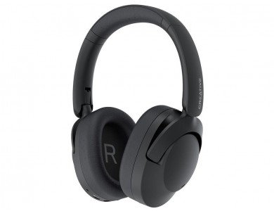 Creative ZEN Hybrid 2 Foldable Headset, Wireless Bluetooth Over Ear Headset ,Hybrid ANC & Playtime up to 67 Hours, Black