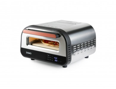 DOMO Pizza Genius, Παρασκευαστής Πίτσας με Πυρίμαχη πέτρα, Έως 450°C + Pizza Server, PFAS-free