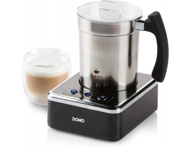 DOMO Perfect Foam Milk Frother, Milk Frother (Hot or Cold), Stainless Steel