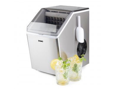 Domo Ice Cube Maker Clear Ice, Ice Maker with Daily Production 20kg & Capacity 3.2L, with LED display