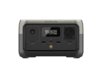 EcoFlow River 2 Portable Power Station 1600 W/256 Wh, 60W PD LiFeP04 Battery & Car Input