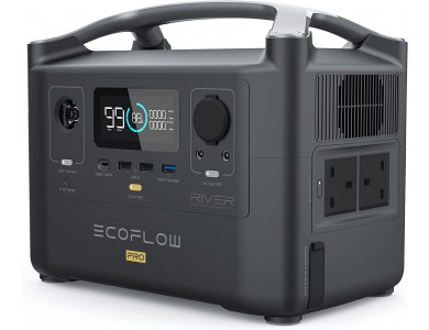 EcoFlow River Pro Portable Power Station, 200k mAh, 1800 W/720 Wh, 220 AC, 100W PD, 3*USB & Car Input