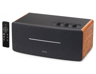 Edifier D12 Stereo 2.1 Bluetooth Speaker 70W, Self Amplified with Bluetooth 5.0, Brown