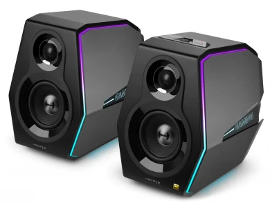 Edifier G5000 Bluetooth Gaming Speakers, Hi-Res Computer Speakers 2.0 with 88W Power & RGB, Black