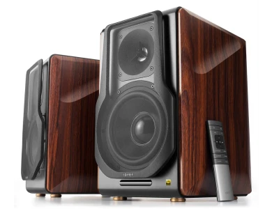Edifier S3000Pro Active 2.0 Bookshelf Speaker 256W, Hi-Res Audio Self Power Speaker 2 Ways with Bluetooth, 2 Pieces Set, Black