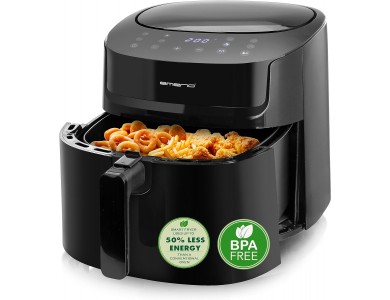 Emerio Air Fryer, Φριτέζα Αέρος XXL 7.2lt για Υγιεινό Μαγείρεμα, BPA-Free, 1800W, 8 Preset Menus & Touch Panel