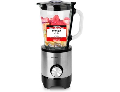 Emerio Blender with Glass Jug 1.5lt, Blender for Smoothies with Adjustable Speed ​​+ Pulse Function