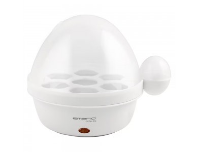 Emerio Egg Boiler, Βραστήρας 7 Αυγών 350W με Φωνητική Ειδοποίηση και Automatic Shut Off, White