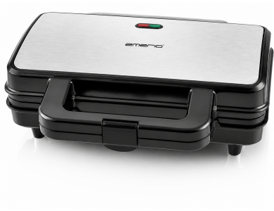 Emerio ST-109562.17 Τοστιέρα για 2 Τοστ 900W - XXL Sandwich Toaster, Non-stick Griddle, Μαύρη