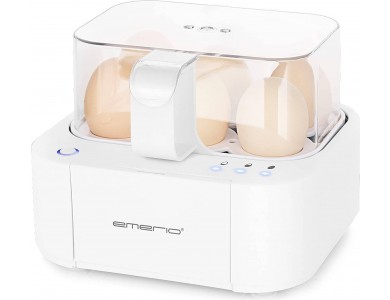 Emerio EB-115560 Egg Boiler, Βραστήρας 6 Αυγών 400W με 3 Επίπεδα Βρασίματος και Φωνητικές Ειδοποιήσεις