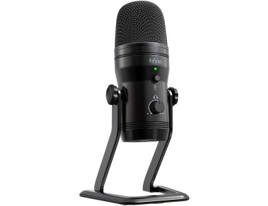 FIFINE K690 Πυκνωτικό Μικρόφωνο USB με Volume Dial, Mute Button & Headphone Jack, για Vocal Recording, Sreaming, Podcast κλπ