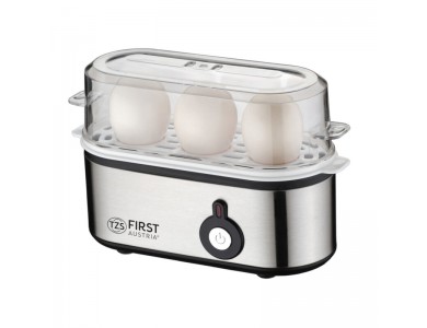 First Austria FA-5115-2 Egg Boiler, Î’Ï�Î±ÏƒÏ„Î®Ï�Î±Ï‚ 3 Î‘Ï…Î³ÏŽÎ½ 210W Î¼Îµ Î—Ï‡Î·Ï„Î¹ÎºÎ® Î•Î¹Î´Î¿Ï€Î¿Î¯Î·ÏƒÎ·