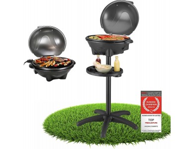 First Austria FA-5350-4 Waterproof Electric Grill 2400W, 81cm, with Lid and Adjustable Thermostat