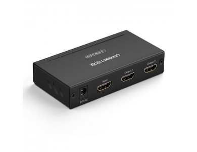 Ugreen HDMI 1-2 Splitter 4K@30Hz HDCP, For 1 source to 2 monitors, 40m. 1080p relay