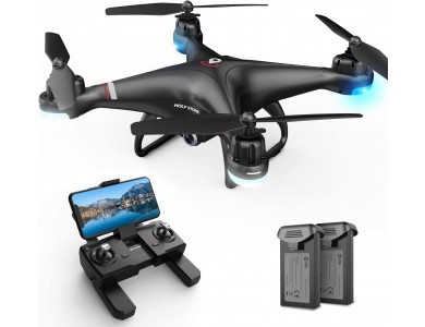 Holy Stone HS110G FPV Drone with 1080P Camera, Follow me Functions, Altitude Hold, 13 Minutes Flight Time & 2 Batteries