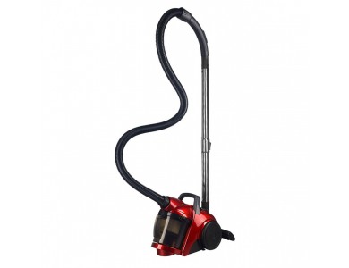 HomeVero HV-CVM710 Cyclone Vacuum Cleaner, Vacuum Cleaner 700W without Bag, with HEPA Filter & 2L Bucket, Red