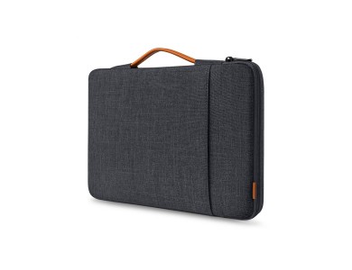 Inateck 360° Protection Sleeve/Θήκη Laptop 15.6" Αδιάβροχη για Macbook / DELL XPS / HP / Surface, με Εξωτερική Θήκη, Black Grey