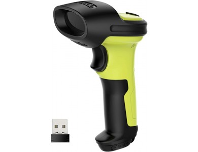 Inateck BCST-60 Barcode Scanner Wireless 2.4 GHz, Handheld Wireless with 1D Barcode Reading Capability