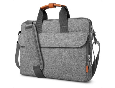 Inateck Shoulder Bag Sleeve 13.3" Waterproof for Macbook / DELL XPS / HP / Surface, with External Sleeve, Grey