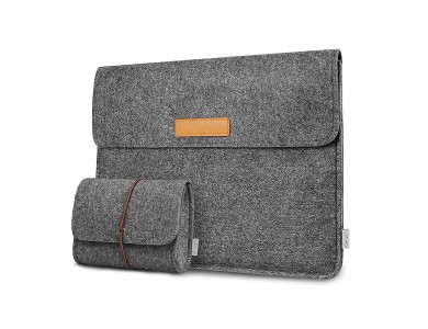 Inateck Sleeve/Laptop Case 13" Waterproof External Pockets for Macbook 13" / iPad Pro / DELL XPS / HP / Surface, Set with Bag