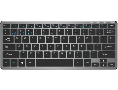 Inphic V780B Ultra Thin Keyboard, Silent and Rechargeable Ασύρματο Πληκτρολόγιο, Gray