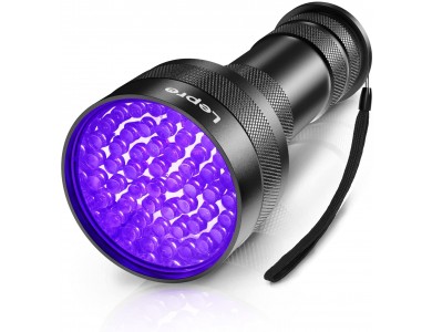 LE Professional UV Blacklight Ultraviolet, 395nm, 51 LED Flashlight, IPX4