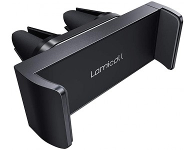 Lamicall C2 Car Vent Phone Mount, Car Vent Mount for Smartphone, Black
