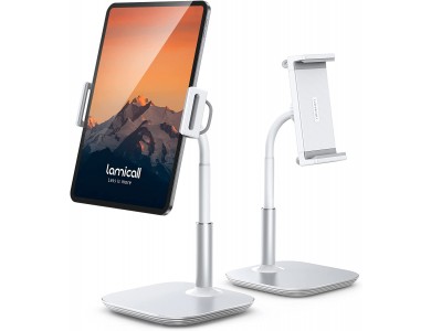 Lamicall DT01 Desktop Bracket Holder/ Stand for Smartphone/Tablet 4.7"-13", Silver
