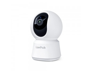 Laxihub P2 IP Camera 1080p, Pan & Tilt, Night Vision, 2-Way Audio, WiFi & Motion Detection With Human AI