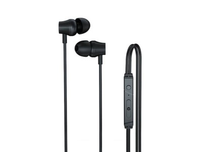 Lenovo QF320 Stereo Earbuds with in-line Microphone, in-ear Hands Free Ακουστικά με Μικρόφωνο & Πλήκτρα Λειτουργίας, Black