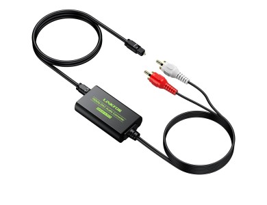 Linkfor Digital To Analog Audio Converter, 192kHz DAC Αντάπτορας από Οπτικό Coaxial/SPDIF σε RCA L/R