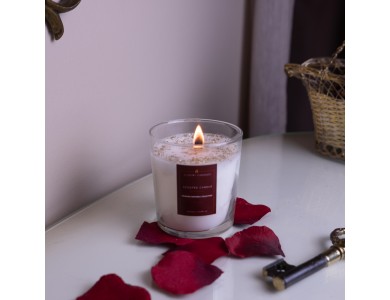 Luxury Candles Salted Caramel Candle, Αρωματικό Κερί σε Βάζο με Άρωμα Salted Caramel, 100 Ωρών, 500gr