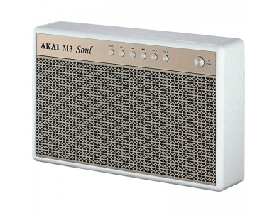 Akai M3 Soul Portable Bluetooth 5.0 Speaker 20W with Aux-In & USB, White