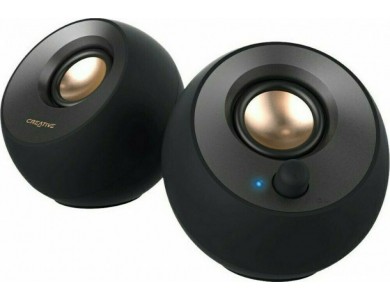 Creative Pebble V2 Computer Speakers 2.0 with 8W Power, Black