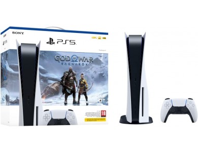 Sony PlayStation 5 Blu-ray Edition + God of War Ragnarok (Voucher)
