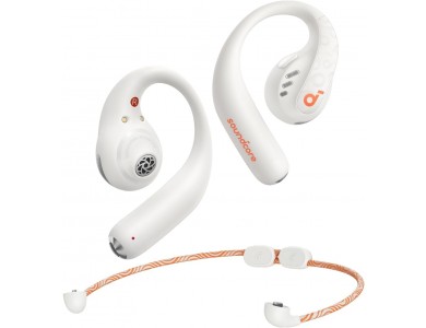 Anker Soundcore AeroFit Pro Bluetooth 5.3 Open-Ear Headphones with LDAC, Detachable Neckband & IPX5, Frost White