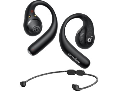 Anker Soundcore AeroFit Pro Bluetooth 5.3 Open-Ear Headphones with LDAC, Detachable Neckband & IPX5, Midnight Black
